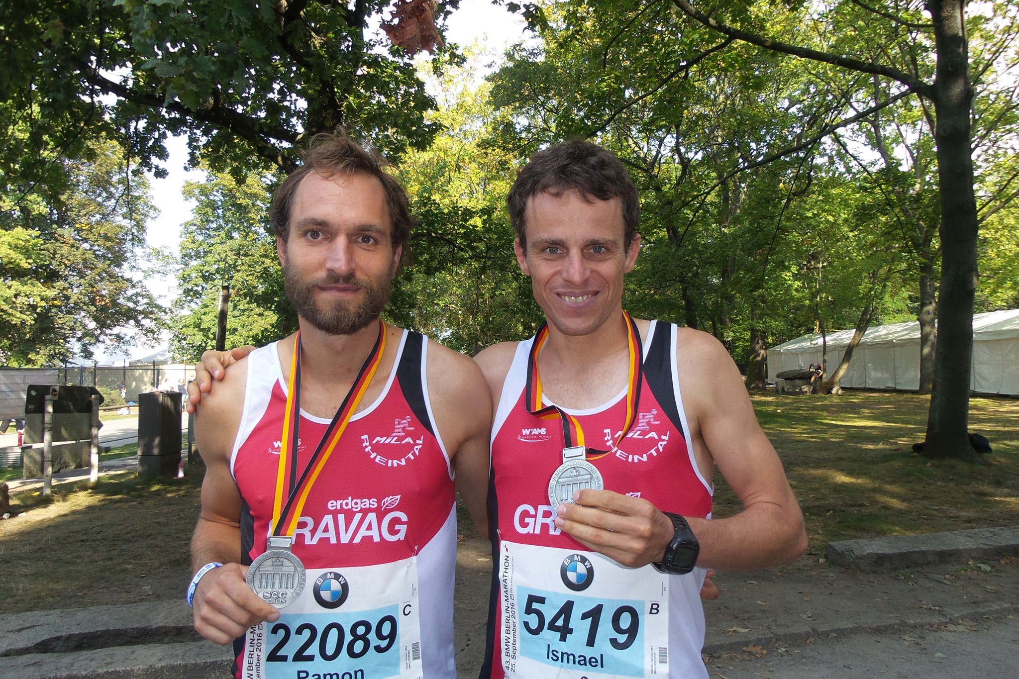 Ramon und isi im Ziel