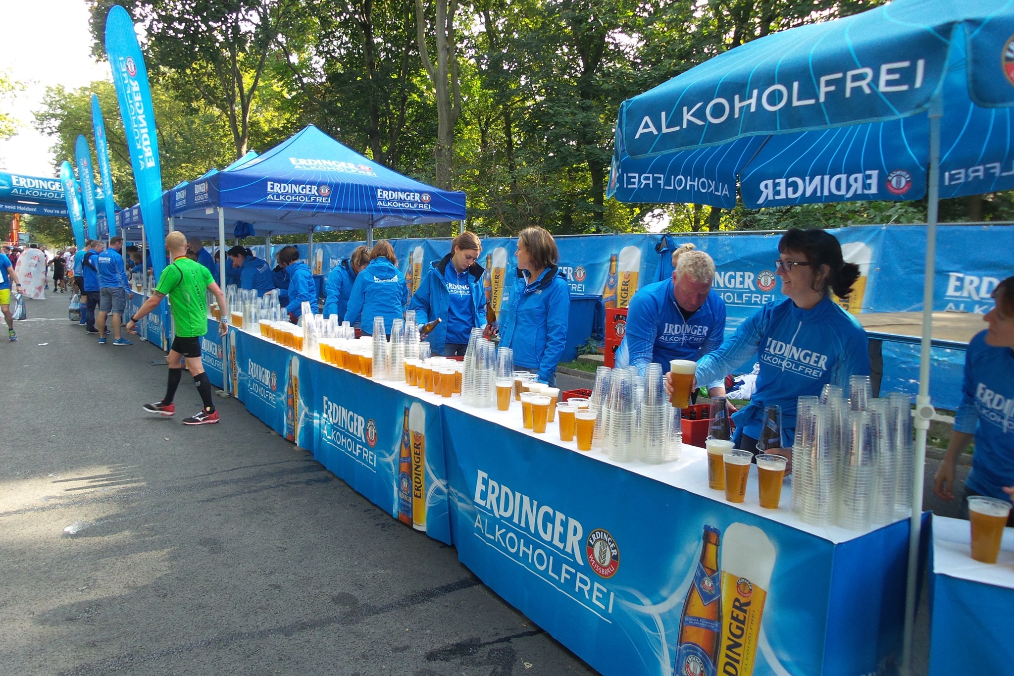 Verpflegungsstand nach dem Lauf