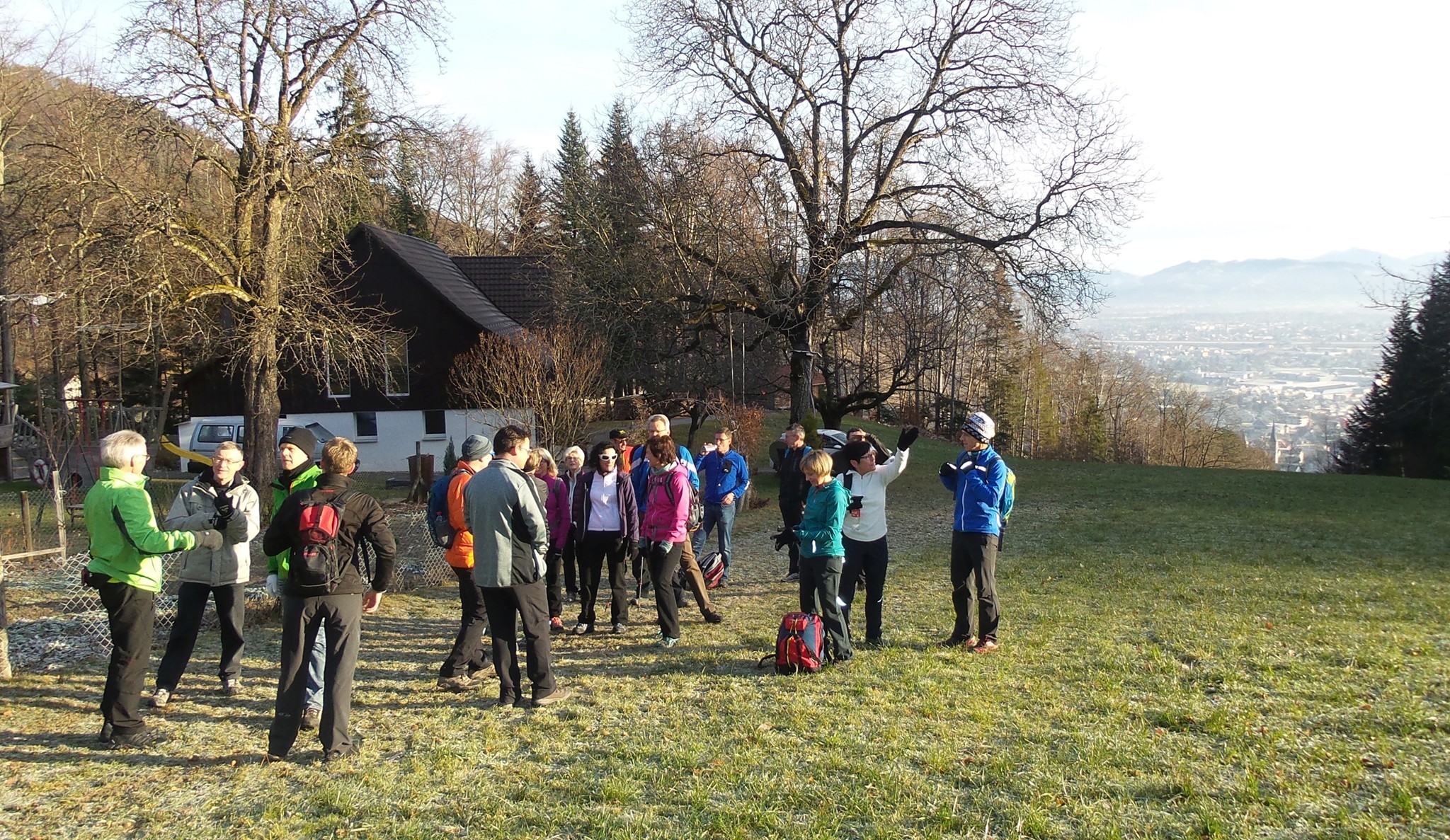 Halt vor der Kirche Reute