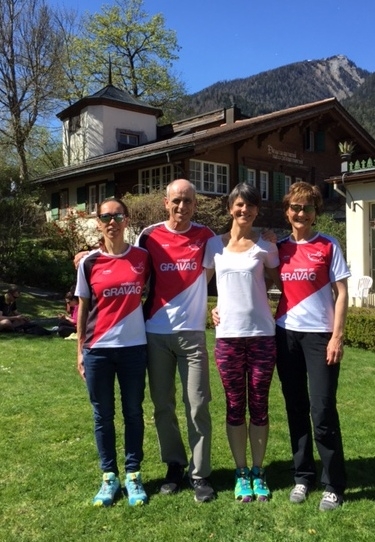 erfolgreiches Quartett: Sandra, Berni, Isabelle, Doris