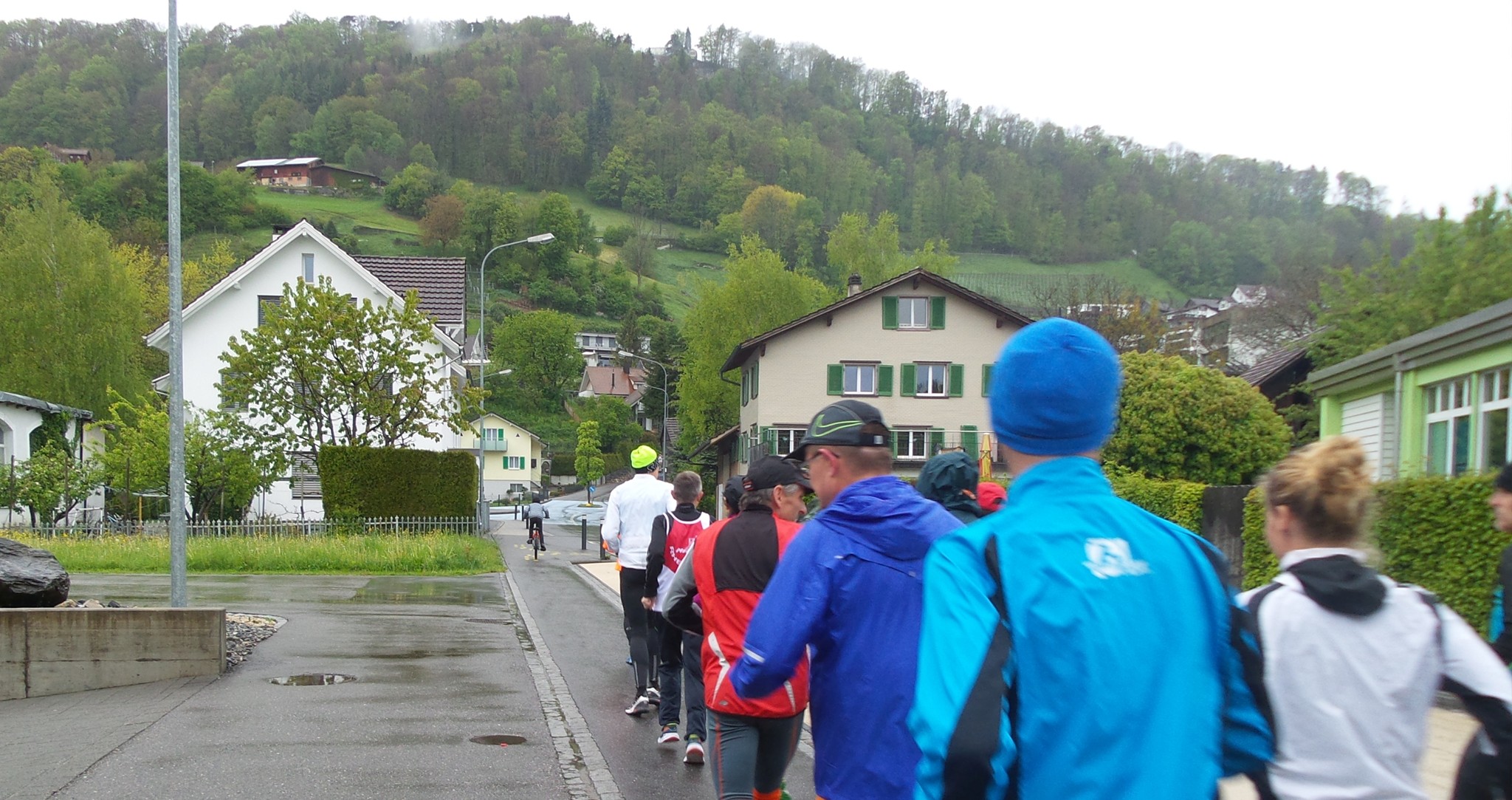 Vom Zentrum Au führte die Trainingsstrecke Richtung Langmoos und Meldegg