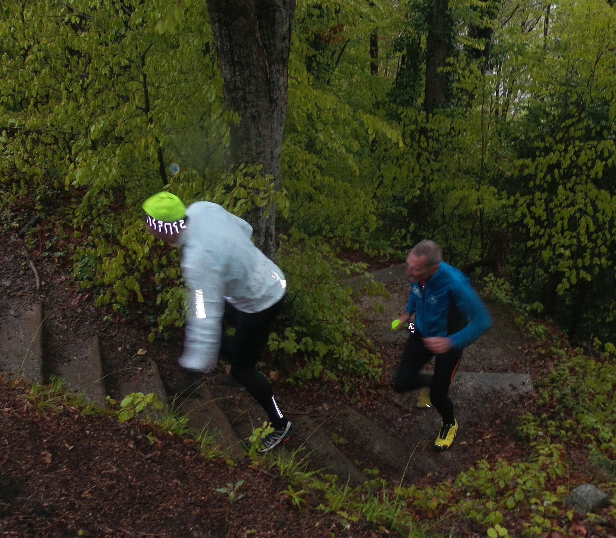 Steil und glitschig waren einige Passagen