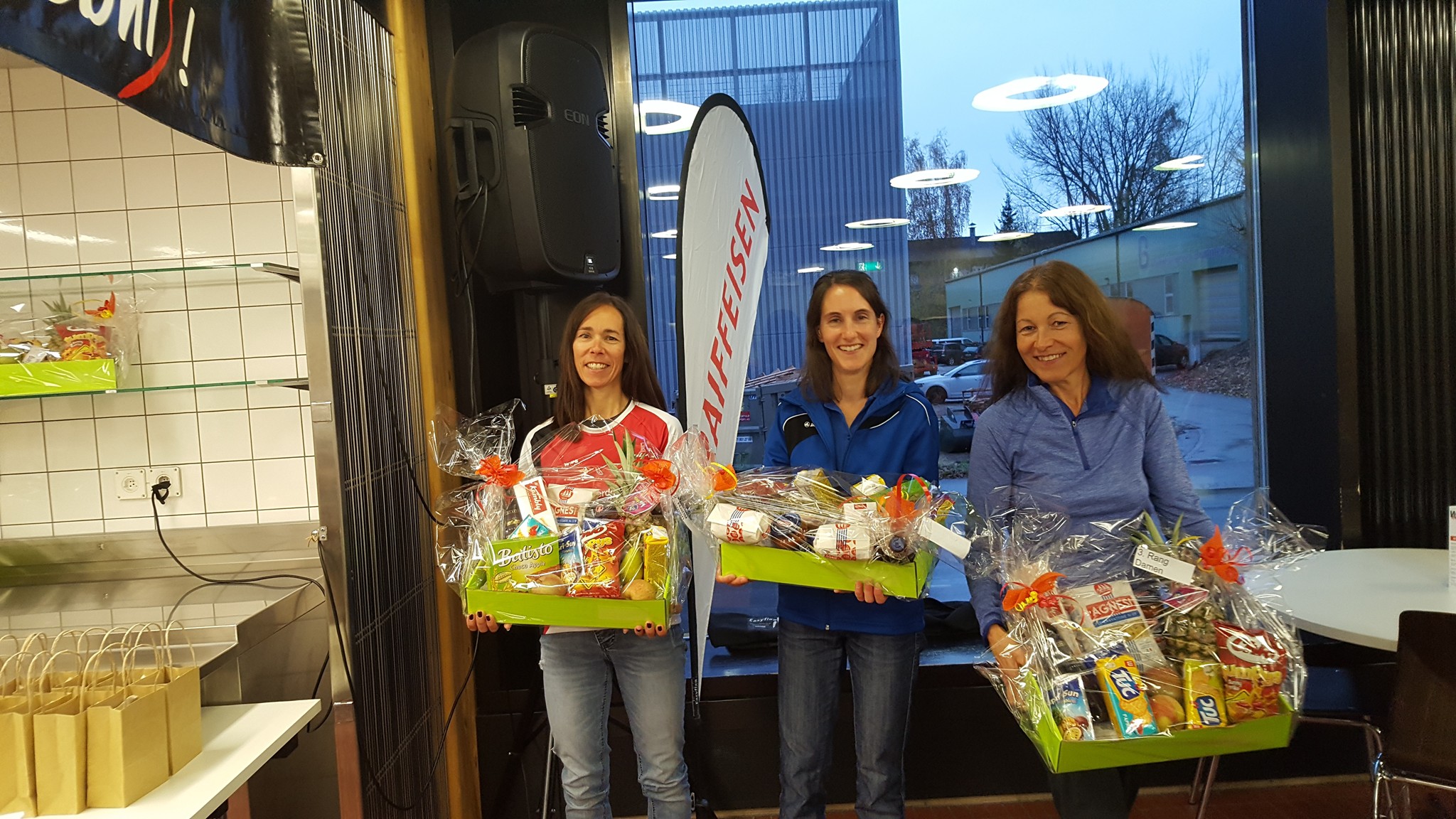 Sandra auf dem Podest