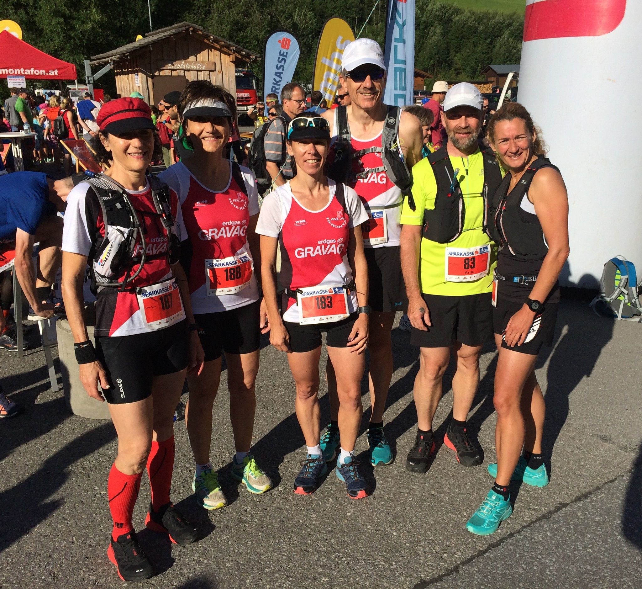 vor dem Start mit Lauffreunden