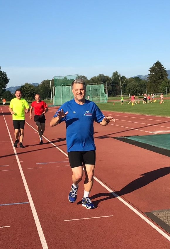 Reto, hinten Walter und Markus