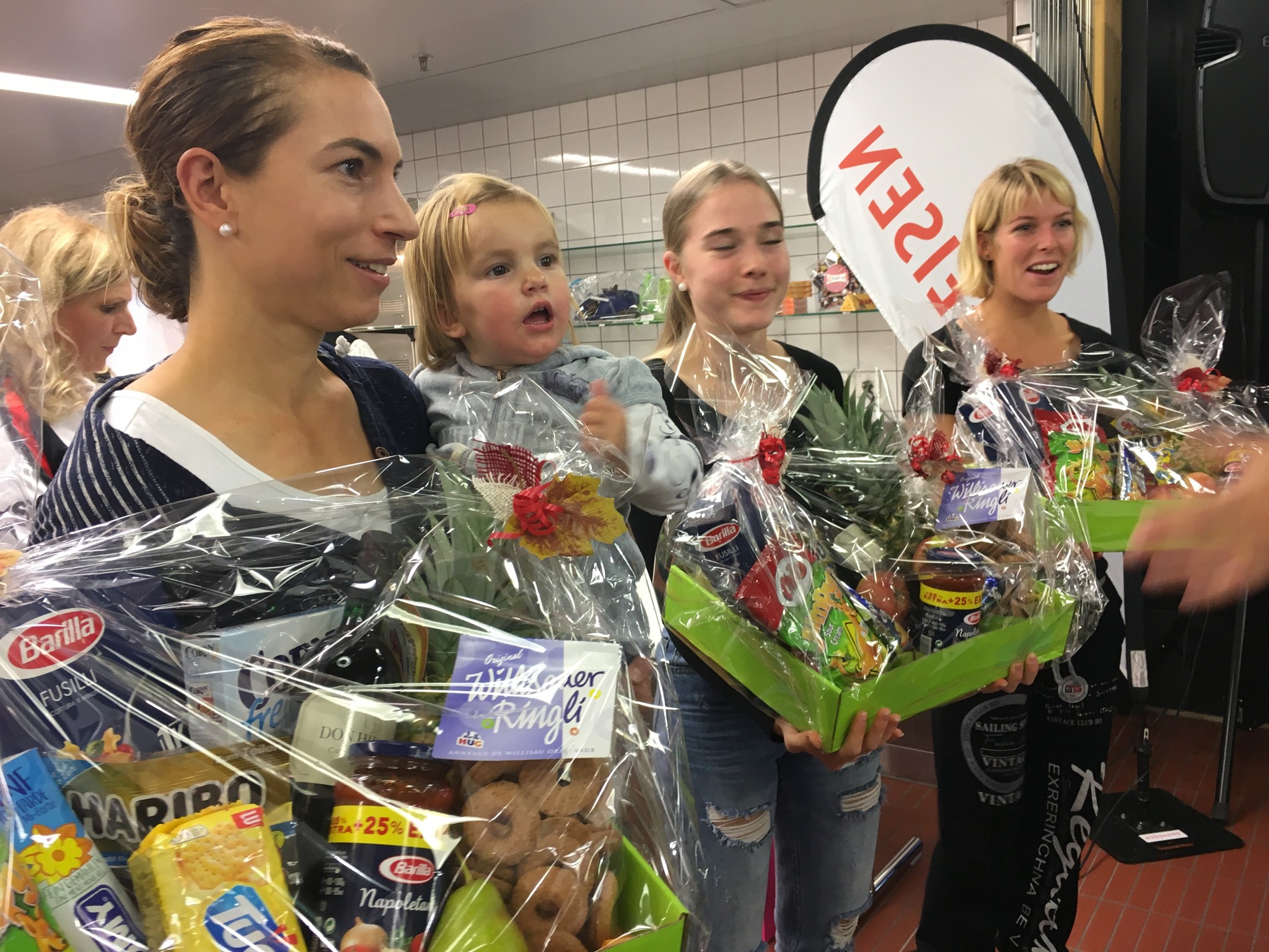 Melanie auf dem Podest