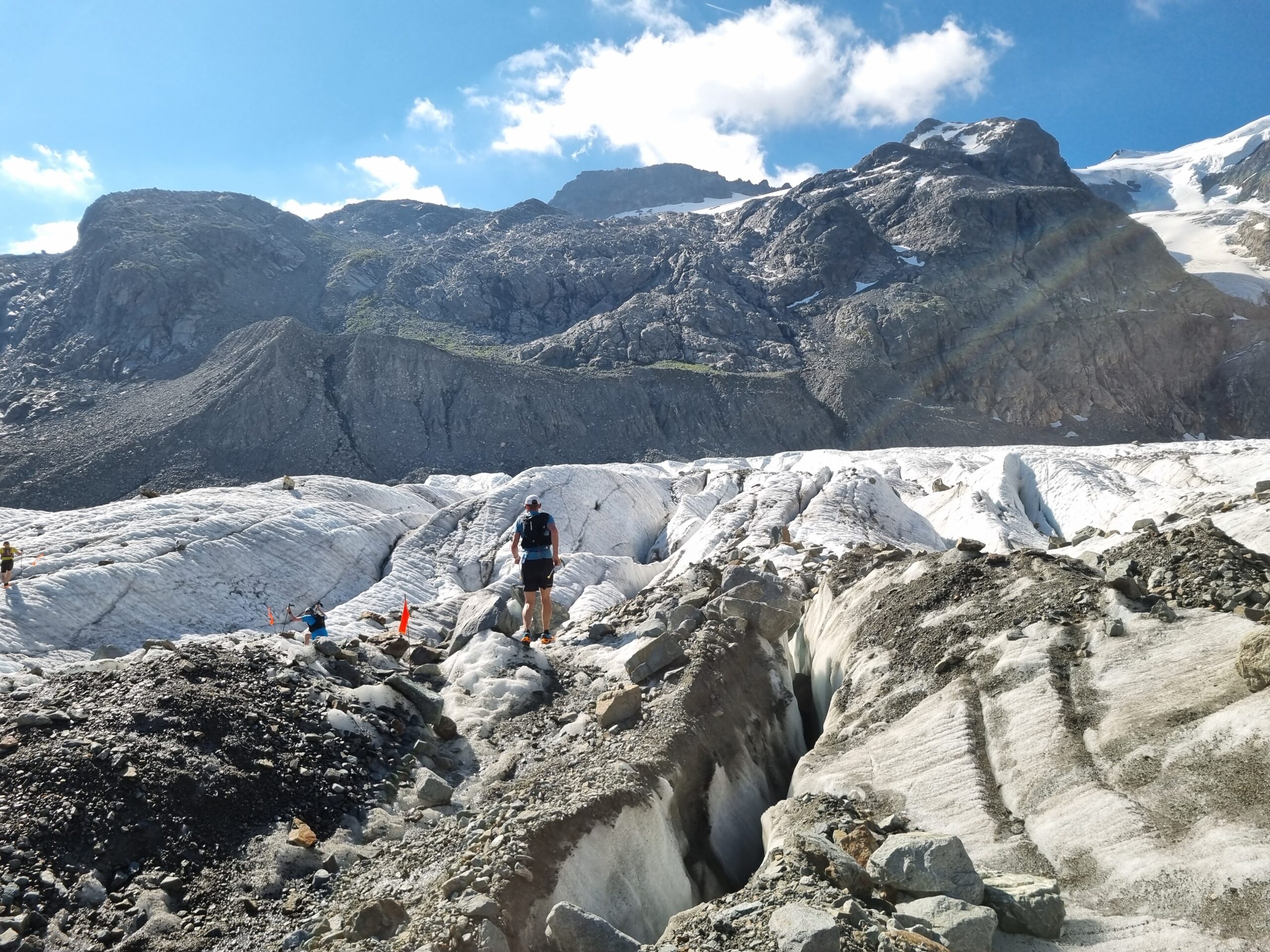 auf dem Morteratch Gletscher